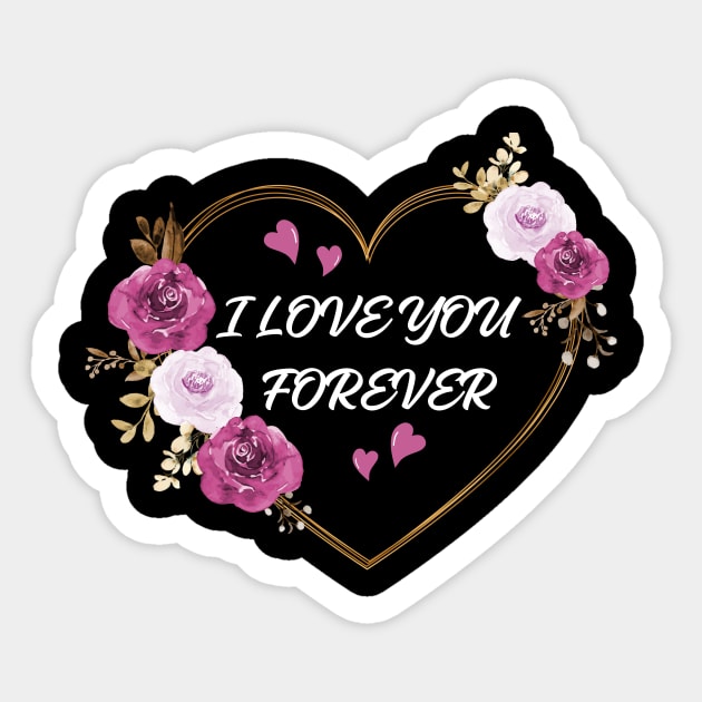 I love you forever! Sticker by Ayzora Studio